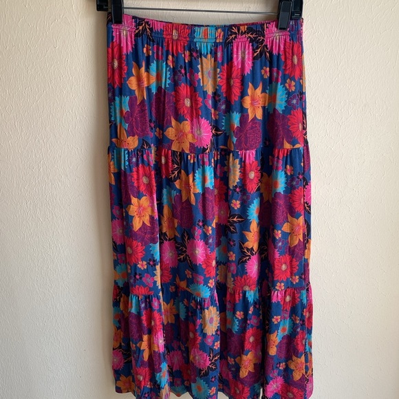 Johnny Was Merida Tiered Skirt S - Picture 3 of 8